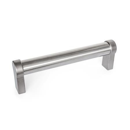 GN 333.7 Stainless Steel Tubular Handles, with Straight Handle Legs 