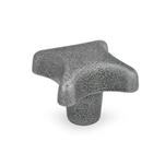 Cast Iron / Aluminum Hand Knobs, Blank Type