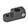 GN 482 Aluminum, Swivel Mounting Clamps Finish: ELS - Black anodized finish
Type: P - Clamping bore parallel to the swivel axis