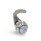 GN 115.8 Loquets à crochet en inox, manipulation par clé à douille, classe de protection IP65k Type: AD7 - Avec trois méplats extérieurs
Matériau: N - Inox
N° d'identification: 1 - Sans support de verrouillage