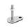 GN 43 Metric Thread, Stainless Steel Leveling Feet, Tapped Socket or Threaded Stud Type, with Mounting Hole, Teardrop Shape Type (Base): D3 - With rubber pad, vulcanized, black
Version (Stud / Socket): TK - With nut, wrench flat at the bottom