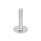 GN 44 Stainless Steel AISI 316L Leveling Feet, Threaded Stud Type Type (Base): B0 - Without rubber pad / cap, with 2 mounting holes
Version (Stud): T - Without nut, wrench flat at the bottom