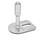 GN 43 Metric Thread, Stainless Steel Leveling Feet, Tapped Socket or Threaded Stud Type, with Slotted Mounting Hole, Rectangular Shape Type (Base): E3 - With rubber pad, vulcanized, black, with 1 slotted hole
Version (Stud / Socket): W - With adjustable sleeve, covered thread, wrench flat at the bottom