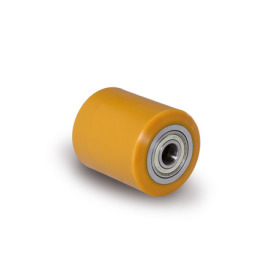 EN 22868 Polyurethane Pallet Truck Rollers, Steel Wheel Core Bearing type: K - Annular ball bearing<br />Type: A - Wheel without bracket