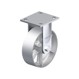 WN 22896.1 Steel Medium Duty Casters, Cast Iron Wheel Tread / Core, Medium Version Bracket type: B - Rigid bracket