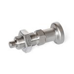 Stainless Steel AISI 316 Indexing Plungers, Non Lock-Out
