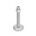 GN 31 Metric Thread, Stainless Steel Leveling Feet, Tapped Socket or Threaded Stud Type, with Rubber Pad Type (Base): B2 - Matte shot-blasted finish, rubber pad inlay, white
Version (Stud / Socket): UK - With nut, internal hex at the top, wrench flat at the bottom