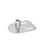 GN 43 Pied de machine en inox, avec trou de tire-fond crénelé, de forme rectangulaire Type (base): G0 - Sans patin en caoutchouc, avec 2 trous ovalisés
Version (Goujon/Douille): X - Modèle avec douille six pans creux hexagonale externe filetée