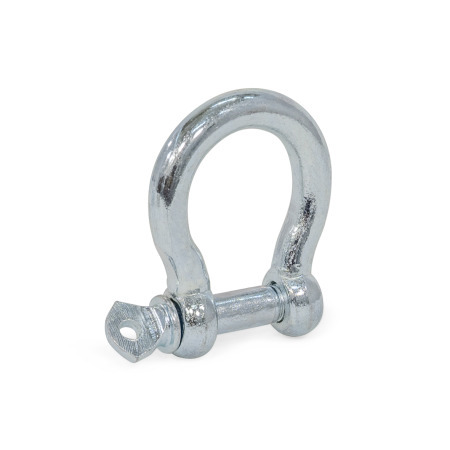 Manilles lyre GN 585.1: Acier/inox, courbe, version commerciale (sans levage)