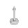 GN 31 Metric Thread, Stainless Steel Leveling Feet, Tapped Socket or Threaded Stud Type, with Rubber Pad Type (Base): B2 - Matte shot-blasted finish, rubber pad inlay, white
Version (Stud / Socket): SK - With nut, external hex at the bottom