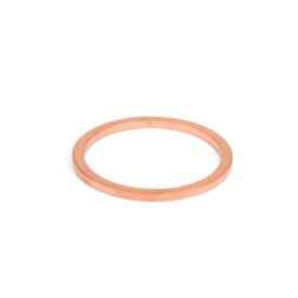 DIN 7603 Copper / Aluminum Sealing Washers, for DIN 908 Threaded Plugs Material: CU - Copper