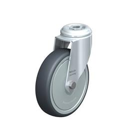  LKRA-TPA Steel Light Duty Swivel Casters, with Thermoplastic Rubber Wheels and Bolt Hole Fitting, Heavy Bracket Series Type: K-FK - Ball bearing with thread guard