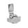 GN 115 Cerrojos de leva de acero inoxidable AISI 316, con elementos de funcionamiento de acero inoxidable Tipo: SKN - Con llave de apriete