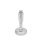 GN 31 Metric Thread, Stainless Steel Leveling Feet, Tapped Socket or Threaded Stud Type, with Rubber Pad Type (Base): B4 - Matte shot-blasted finish, rubber pad vulcanized, white
Version (Stud / Socket): W - With adjustable sleeve, covered thread, wrench flat at the bottom