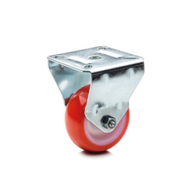 EN 22880 Steel Light Duty Casters, Polyurethane Wheel Tread, Polyamide Wheel Core, Light Version Bearing type: G - Friction bearing<br />Bracket type: B - Rigid bracket<br />Coding: L - Light version<br />Bracket material: ST - Steel sheet metal