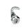 GN 115.8 Zinc Die-Cast Cam Latches with Hook, Operation with Socket Key Finish (Housing collar): CR - Chrome plated finish
Type: VDE - With double bit
Identification no.: 1 - Without latch bracket