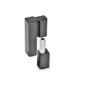 GN 161.2 Zinc Die-Cast Lift-Off Hinges Color: SW - Black, RAL 9005, textured finish<br />Type: R - Fixed bearing (pin) right