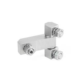 GN 129.2 Stainless Steel Hinges, Consisting of Three Parts Material: NI - Stainless steel
