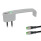 GN 422 Jaladeras en "U" para gabinete en zinc fundido a presión / con luz indicadora, con función de conmutación de potencia, con cable de PUR Tipo: TO - Botón sin LED
Tipo: TK - Botón, con LED, rojo / verde (bicolor)
Tipo de conexión: S025 - Cable con enchufe, 0.25 m
Acabado: SR - Plateado, RAL 9006, acabado texturizado