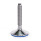 GN 17 Stainless Steel AISI 304 Leveling Feet, FDA Compliant Type (Base): C7 - Polished, rubber pad vulcanized, blue
Version (Stud): V - Without nut, external hex at the top, wrench flat at the bottom