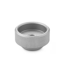 DIN 6303 Stainless Steel Knurled Nuts, with Tapped Through Bore Type: A - Without dowel pin hole