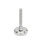 GN 31 Metric Thread, Stainless Steel Leveling Feet, Tapped Socket or Threaded Stud Type, with Rubber Pad Type (Base): C4 - Polished, rubber pad vulcanized, white
Version (Stud / Socket): S - Without nut, external hex at the bottom