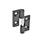 GN 337 Zinc Die-Cast Lift-Off Hinges, with Countersunk Bores Material: ZD - Zinc die-cast
Finish: SW - Black, RAL 9005, textured finish
Identification no.: 1 - Fixed bearing (pin) right