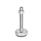 GN 31 Filetage en pouces, Pieds de machine inox, avec insert en caoutchouc / pour applications sanitaires Type (base): B1 - Finition grenaillée mate, sous-couche en caoutchouc, noir
Version (Goujon/Douille): UK - Avec écrou hexagonal interne en haut, réglage par clé plate en bas