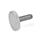 GN 653.10 Stainless Steel Knurled Thumb Screws, Flat Type, with Brass or Plastic Tip Screw material: NI - Stainless steel
Werkstoff1: MS - Brass