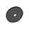 GN 51.5 Aimants de retenue en acier, en forme de disque, à trou taraudé, avec gaine en caoutchouc Couleur: SW - Noir