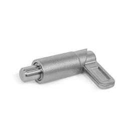 GN 722.1 Stainless Steel Cam Action Spring Latches, Lock-Out, Weldable Type: R - Round, latch with rivet, fixed