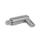 GN 722.1 Stainless Steel Cam Action Indexing Plungers, Lock-Out, Weldable Type: RU - Round, latch with screw, unassembled