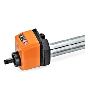 GN 295 Kits d'installation pour indicateurs de position utilisés sur des actionneurs linéaires N° d'identification: 1 - Pour indicateurs de position mécaniques EN 953/EN 954/EN 955
