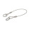 GN 111.8 Cables de retención de acero inoxidable AISI 316, con 2 llaveros o con 1 llavero y 1 lengüeta de montaje Tipo: A - Con 2 llaveros
Color: BL - Acabado liso