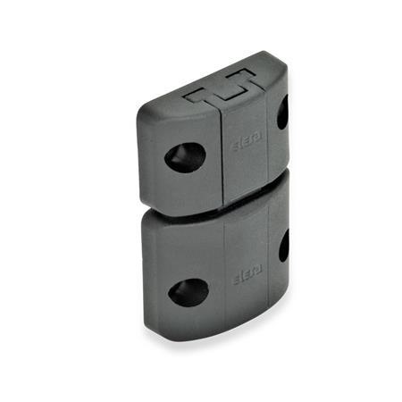 EN 449 Technopolymer Plastic Snap Door Latches Type: A - Snap latch without hook, without finger handle
Color: SW - Black, matte finish