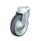  LER-TPA Roulettes pivotantes en acier à usage léger, avec raccord de trou de boulon, roues en caoutchouc thermoplastique Type: K - Roulement à billes