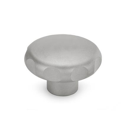 GN 5335.4 Stainless Steel AISI 316L Star Knobs, with Tapped or Plain Bore Type: C - With plain blind bore, tol. H7