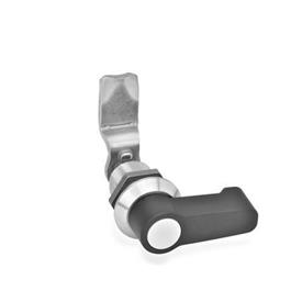 GN 516.5 Stainless Steel Compression Cam Latches, with Operating Elements or Operation with Socket Key Type: HG - With lever