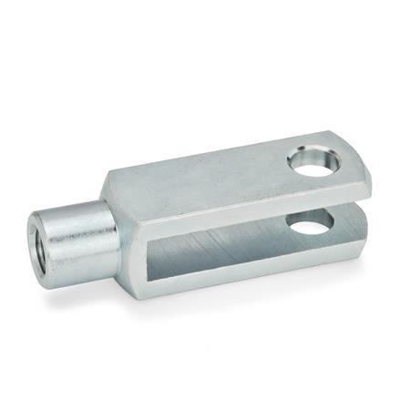 GN 751 Metric Size, Steel Clevis Fork Joint, With Circlip Or Snap-on ...