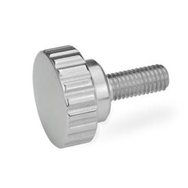 GN 535 Stainless Steel Knurled Screws Finish: PL - Highly polished finish