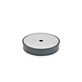 GN 438.5 Rubber Spacer Disks, with Stainless Steel Plate Type: A - Mounting via mounting hole