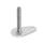 GN 43 Metric Thread, Stainless Steel Leveling Feet, Tapped Socket or Threaded Stud Type, with Mounting Hole, Teardrop Shape Type (Base): D0 - Without rubber pad / cap
Version (Stud / Socket): U - Without nut, internal hex at the top, wrench flat at the bottom