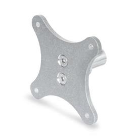 GN 197 Soportes para pantalla de aluminio 