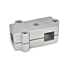 GN 193 Aluminum T-Angle Connector Clamps, Split Assembly Bildzuordnung<sub>1</sub>: V - Square<br />Bildzuordnung<sub>2</sub>: V - Square<br />Finish: BL - Plain, Matte shot-blasted finish