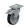 LE-PATH Steel Medium Duty Swivel Polyurethane Treaded Casters, with Plate Mounting Type: G-FI - Plain bearing with stop-fix brake