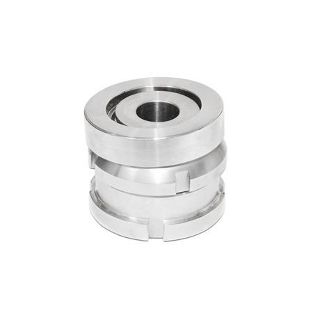 GN 350.2 Stainless Steel Leveling Sets, with Spherical Washer, without Lock Nut Material: NI - Stainless steel