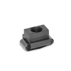  NO.508F Steel T-Slot Nuts, with Spring 