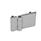 GN 237 Zinc Die-Cast Hinges with Extended Hinge Wing Material: ZD - Zinc die-cast
Type: C - 2x2 threaded studs
Finish: SR - Silver, RAL 9006, textured finish
Scharnierflügel: l3 ≠ l4