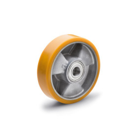 EN 22885 Polyurethane Wheels, Aluminum Wheel Core Bearing type: K - Annular ball bearing<br />Type: A - Wheel without bracket