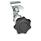 GN 115.8 Zinc Die-Cast Cam Latches with Hook, with Plastic Operating Elements Type: SG - With hand knob
Identification no.: 2 - With latch bracket
Finish (Housing collar): CR - Chrome plated finish